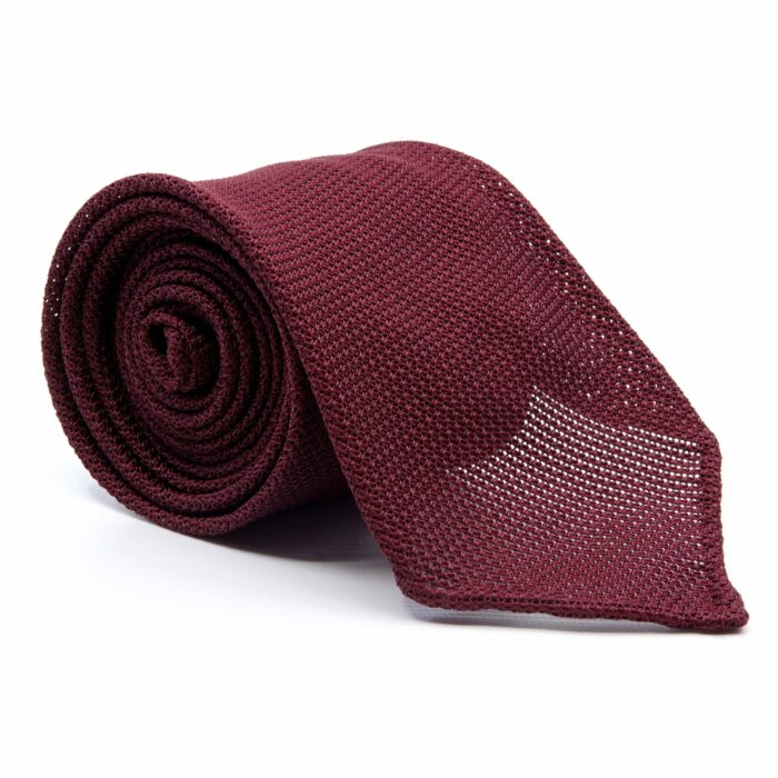 Burgundy Grenadine Garza Fina Silk Tie